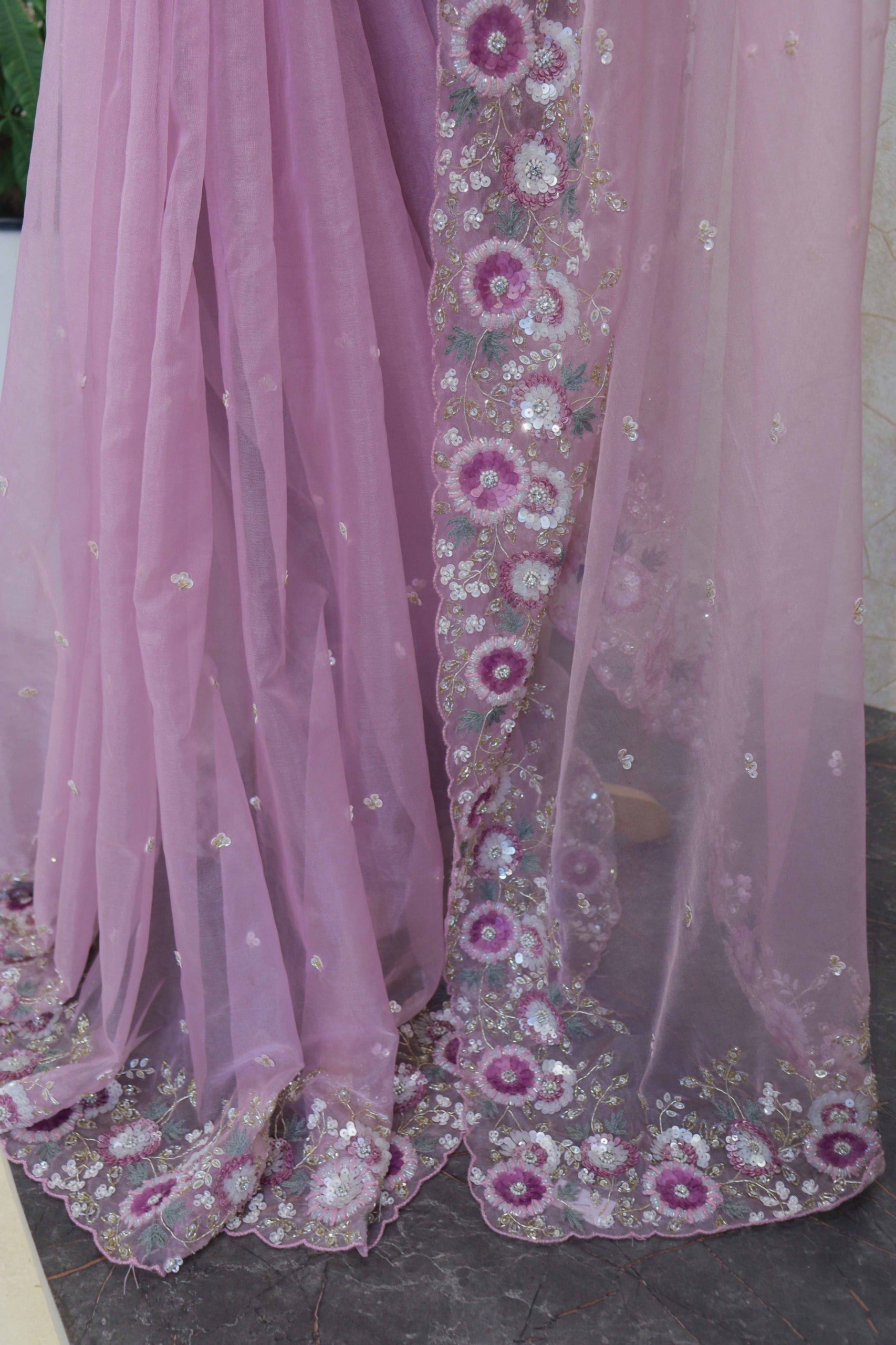 Exquisite Soft Organza Designer Saree