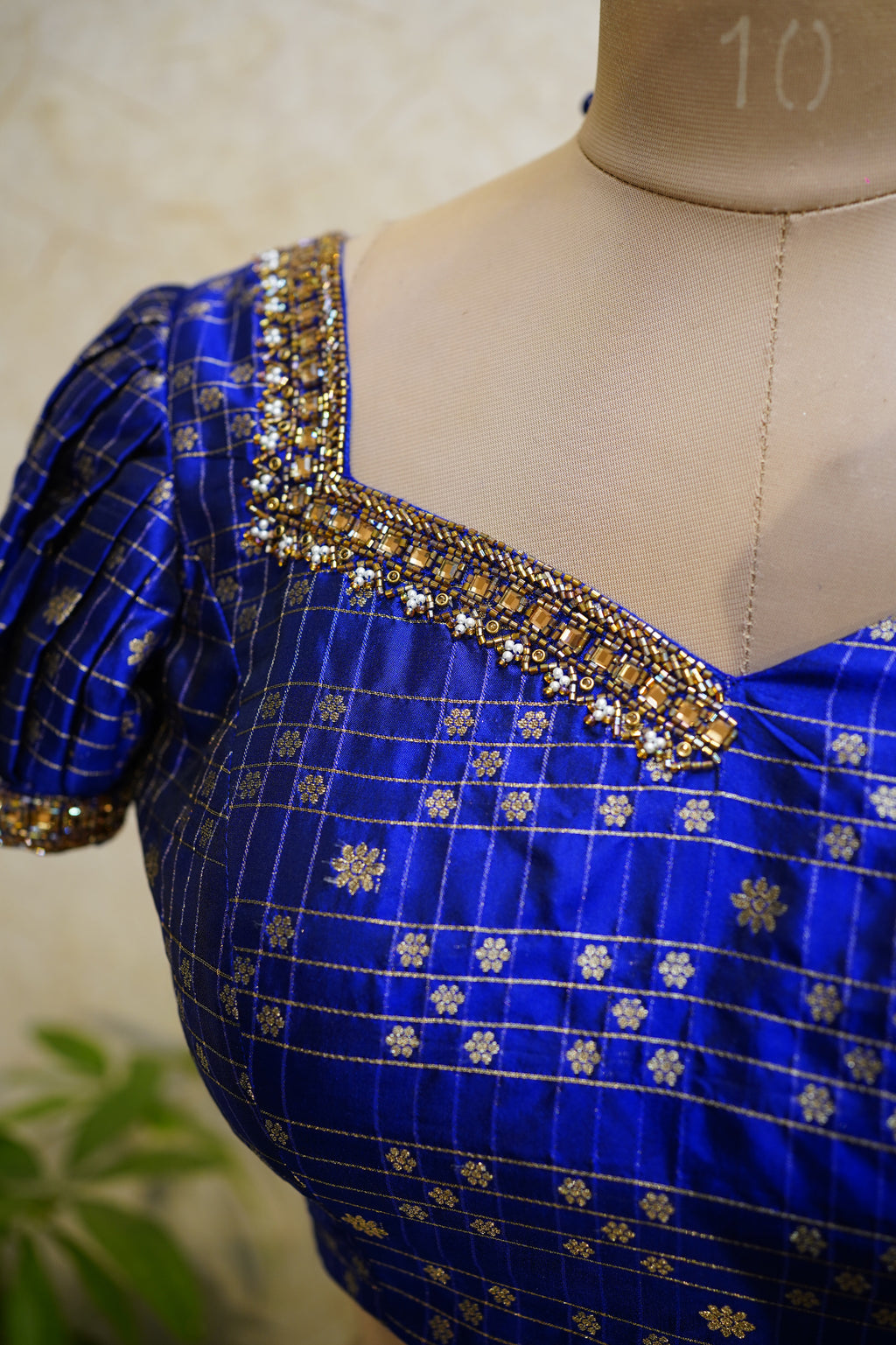Bridal Blouse with Sweetheart Sweet-Asymmetric Neckline