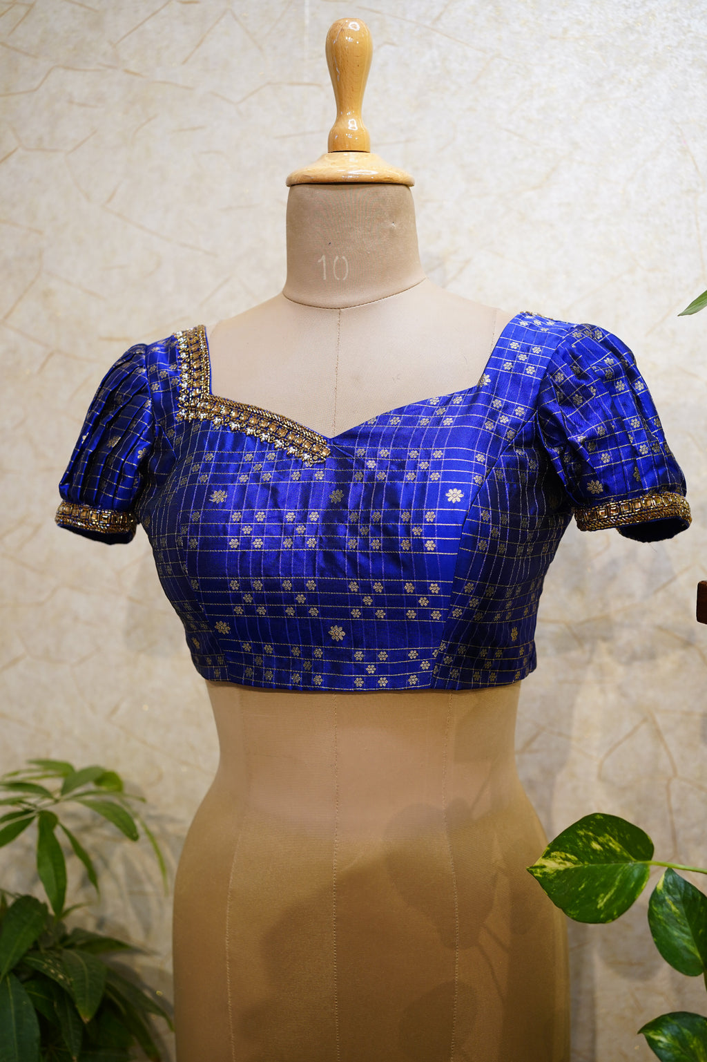 Bridal Blouse with Sweetheart Sweet-Asymmetric Neckline