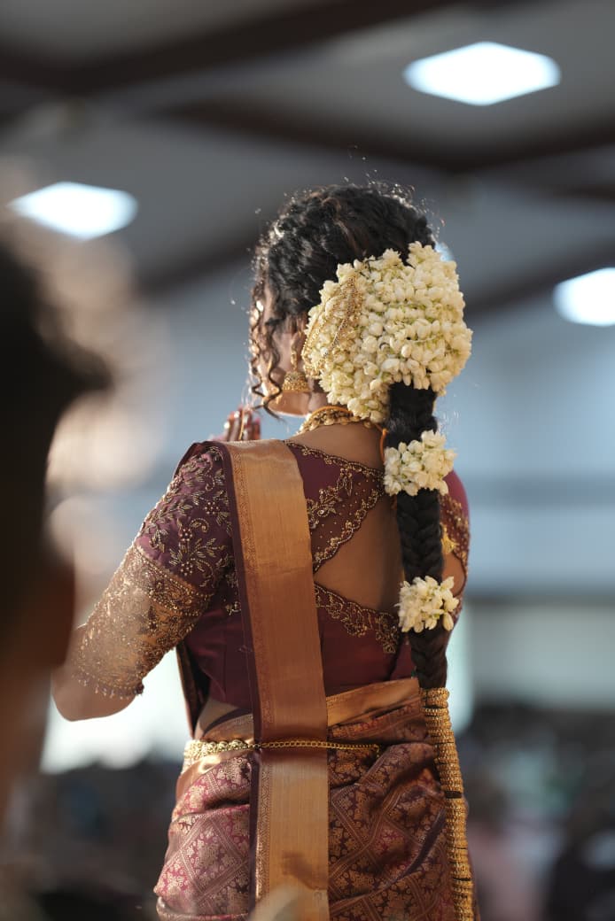 The Royal Wine Kanchipuram Bridal Cut-Work Aari Blouse