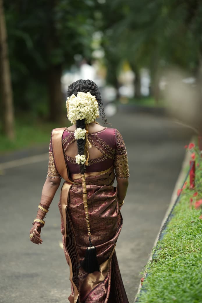 The Royal Wine Kanchipuram Bridal Cut-Work Aari Blouse