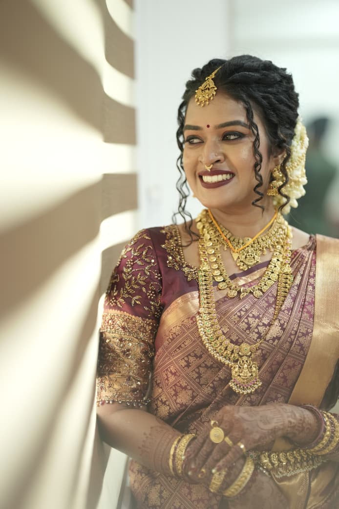 The Royal Wine Kanchipuram Bridal Cut-Work Aari Blouse