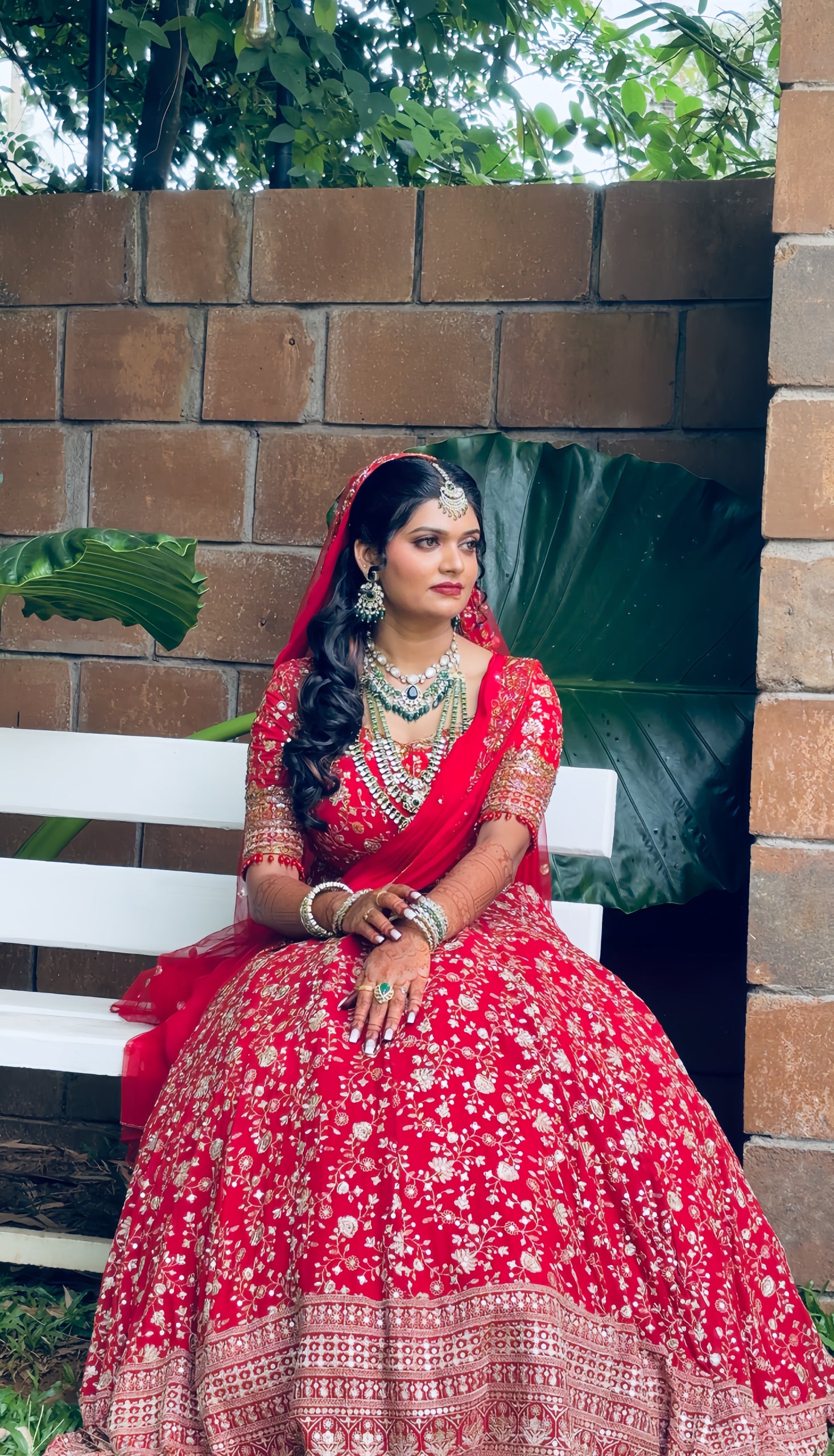 Intricate Gold Floral Bridal Lehenga