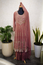 Elegant Embellished Anarkali Ensemble 4388