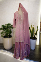 Elegant Georgette Sharara Suit Set  code 4291