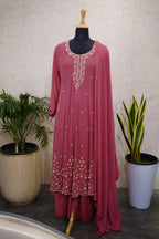 Georgette Anarkali Salwar Suit Set code 4492