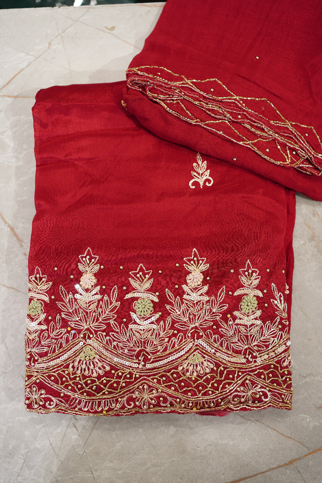 Georgette Unstitched Salwar Suit Material code 1555