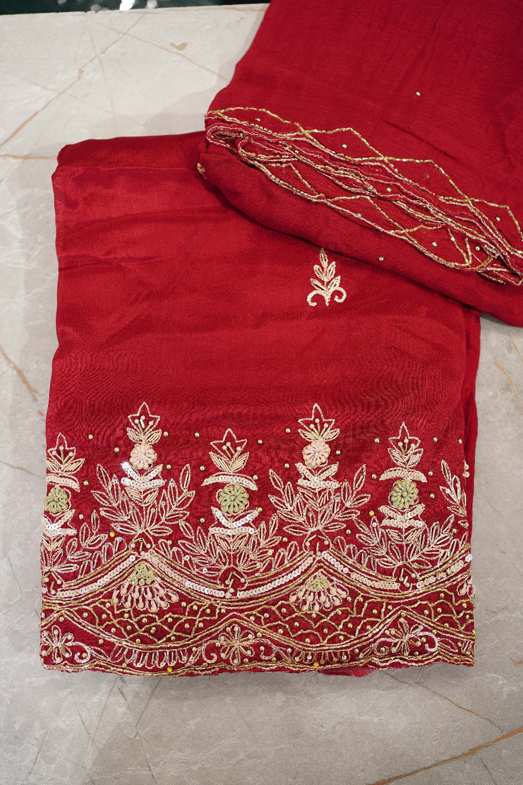 Georgette Unstitched Salwar Suit Material code 1555