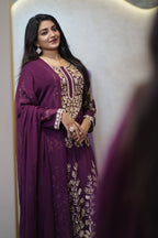 👑Regal Heavily Embellished Anarkali Suit Set Code -4128