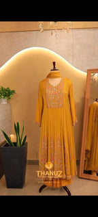✨ Heavy Embroidered Anarkali Suit Set code 4357