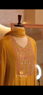 ✨ Heavy Embroidered Anarkali Suit Set code 4357