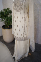 Elegant Embroidered Sharara Suit Set-C 2051