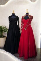 ✨ High-Neck Keyhole Embellished Gown ✨
